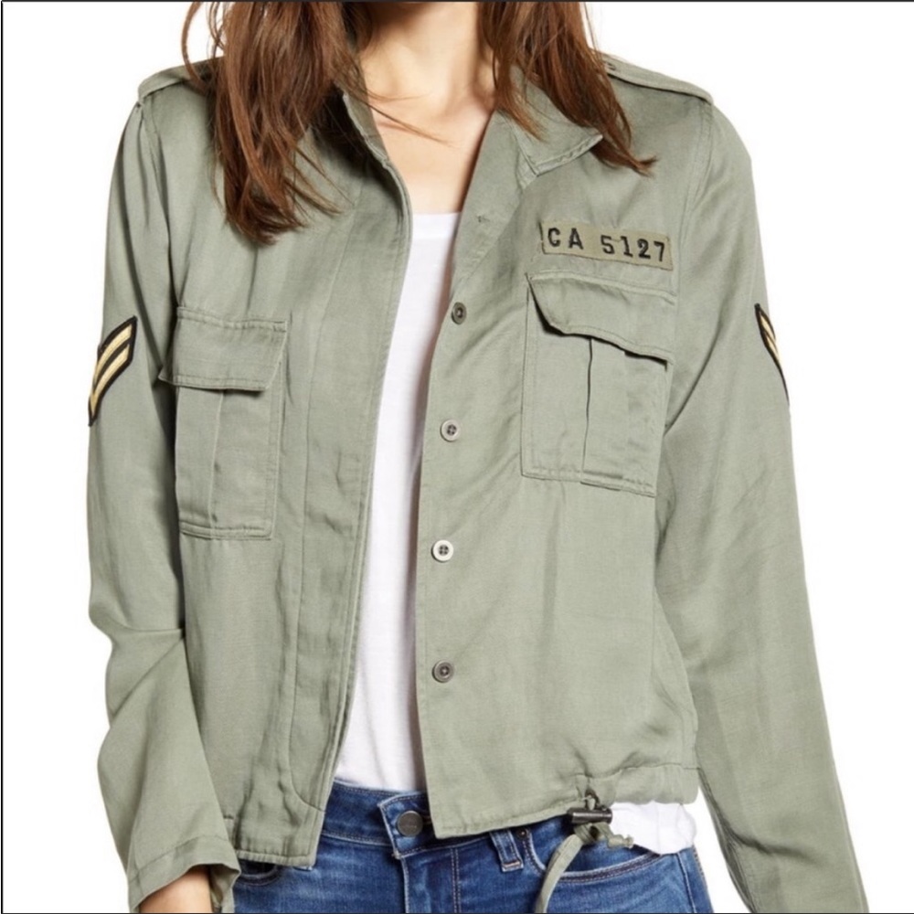 Rails Rowen Sage Green Military Jacket Sz M - image 1